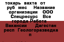 токарь. вахта. от 50 000 руб./мес. › Название организации ­ ООО Спецресурс - Все города Работа » Вакансии   . Дагестан респ.,Геологоразведка п.